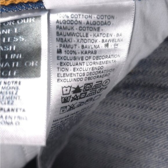 NWT LEVIS LOW PRO MID RISE RELAXED STRAIGHT Striped Jeans 32X30 - Picture 14 of 15